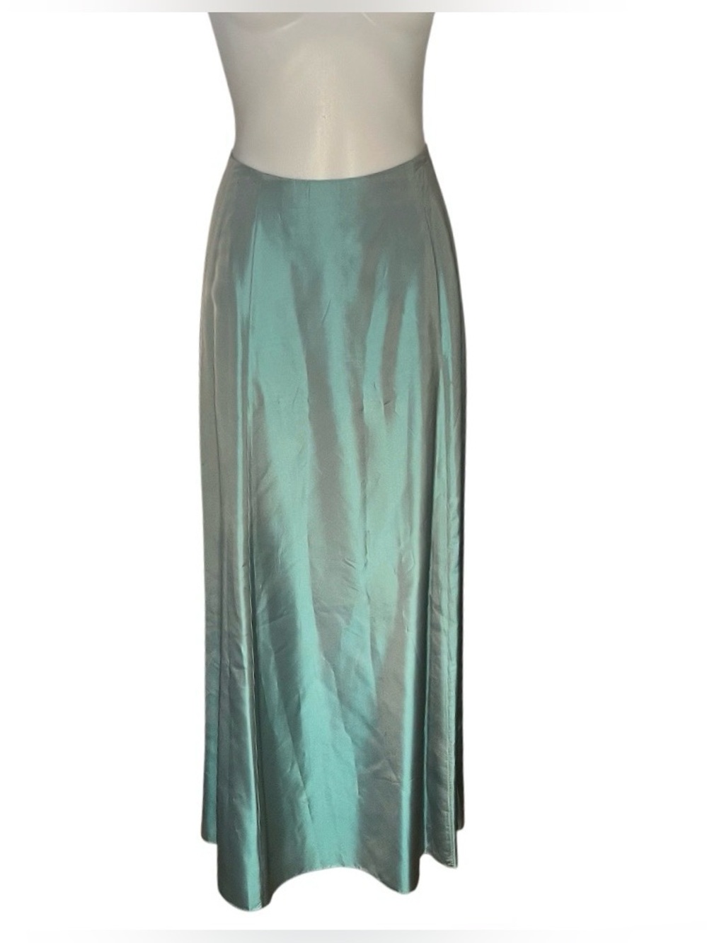 LAUNDRY by Shelli Segal Maxi Skirt Formal Irridescent Blue Green Size 4